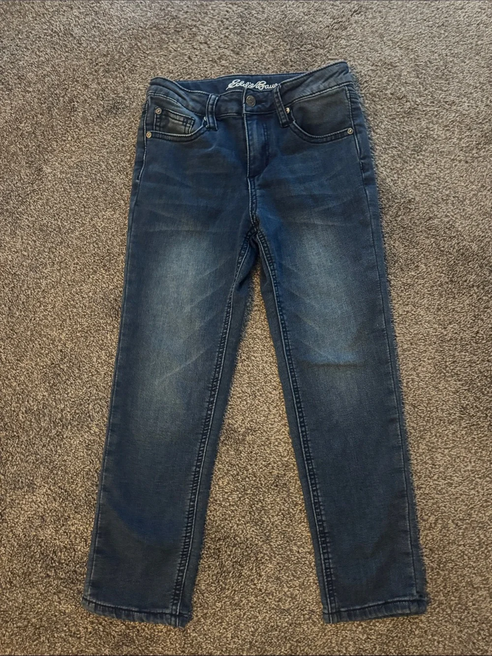 Eddie Bauer Boys Dark Blue Straight Leg Jeans